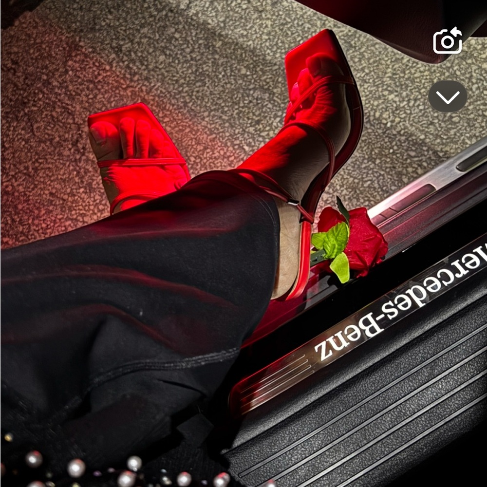 AKIRA Red Stiletto Heels Elegant Pumps